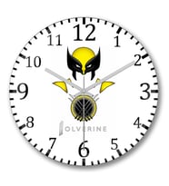 Wolverine Fem Duvar Saati Bombeli Gercek Cam