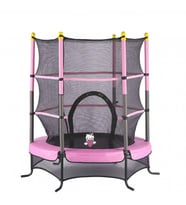 Leyaton Fileli Korumalı 140 Cm Çocuk Trampolini 55 İnç Trambolin LYT-03P