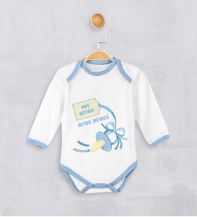 BK Kids Kişiye Özel Hoş Geldin Erkek Bebek Zıbın