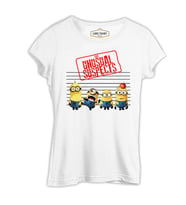 Minions - The Unusual Suspects Beyaz Kadın Tshirt