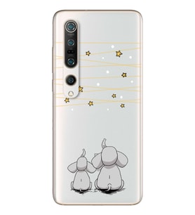Filler Tasarımlı Süper Şeffaf Silikon Telefon Kılıfı Xiomai Mi10-pro