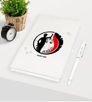 BK Gift Kişiye Özel Avukat Temalı Beyaz Defter Kalem Seti - 14