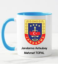 Jandarma Astsubay Kupa Bardağı Mavi