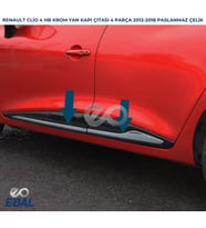 Renault Clio 4 HB Krom Yan Kapı Çıtası 4 Kapı  2012-2018 Paslanmaz Çelik