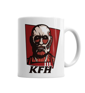 Kentucky Fried Human Attack Of Titan Kupa Bardak Porselen