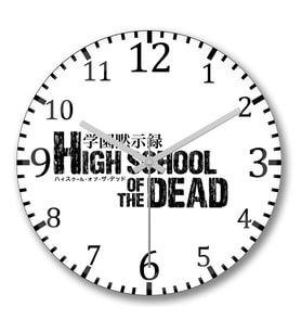 Highschool of the Dead Duvar Saati Bombeli Gercek Cam