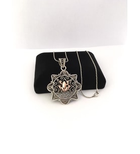 GÜMÜŞ TELKARİ KOLYE