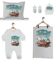 Pia Baby Gl 1947-02 İsme Özel Beşli Tulum Set