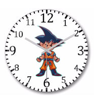 Dragonball Goku Duvar Saati Bombeli Gercek Cam