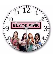 Blackpink  Duvar Saati Bombeli Gercek Cam