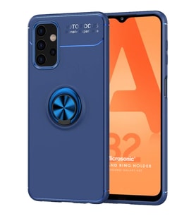 Microsonic Samsung Galaxy A32 5G Kılıf Kickstand Ring Holder Lacivert