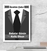 BK Gift Kişiye Özel Babalar Günü Temalı Kanvas Tablo  50x70cm 25669