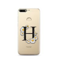 Papatya Harf Tasarım Süper Şeffaf Silikon Telefon Kılıfı Huawei Honor 7c-Y7 (201