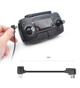 DJI Mavic Pro IOS Veri Kablosu 10 cm Telefonlar İçin Siyah Renk