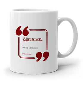 BK Gift Kişiye Özel Öğretmen Beyaz Kupa Bardak  3