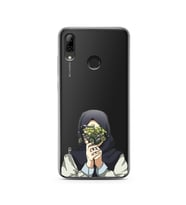 Kapalı Çiçekli Kız Tasarımlı Süper Şeffaf Silikon Telefon Kılıfı Huawei PSmart 2