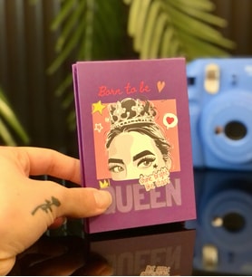 Kişiye Özel 6 Fotoğraflı Pink Queen Tasarımlı Mini Albüm