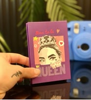 Kişiye Özel 6 Fotoğraflı Pink Queen Tasarımlı Mini Albüm
