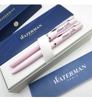 Waterman Allure Pastel Pembe Dolma Kalem + Tükenmez Kalem Set  İsme Özel Kalem  Hediye Kalem