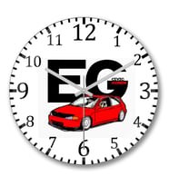 Honda Civic Eg Duvar Saati Bombeli Gercek Cam
