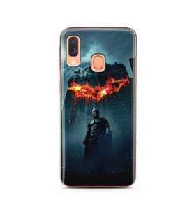 Batman Tasarım Süper Şeffaf Silikon Telefon Kılıfı Samsung A40