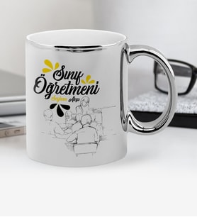 BK Gift Kişiye Özel Sınıf Öğretmeni Krom Kupa Bardak - 1