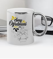 BK Gift Kişiye Özel Sınıf Öğretmeni Krom Kupa Bardak - 1