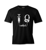 Music Addict Siyah Erkek Tshirt