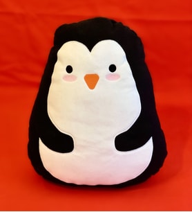 Penguen Tasarımlı Peluş Yastık
