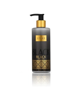 LELAS Black Erkek Vücut Losyonu 250 ML – Oryantal Baharatlı Nemlendirici Vücut Kremi – 1187