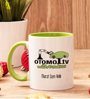 Otomotiv Mühendisine Hediye Renkli Kupa Bardak