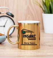 İnşaat Mühendisi Gold Kupa Bardak