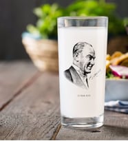 BK Gift Kişiye Özel Atatürk Temalı Rakı Bardağı-10 (Beyaz)