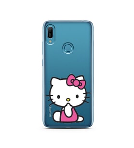Hello Kity Tasarımlı Süper Şeffaf Silikon Telefon Kılıfı Huawei Y6 Prime (2019)