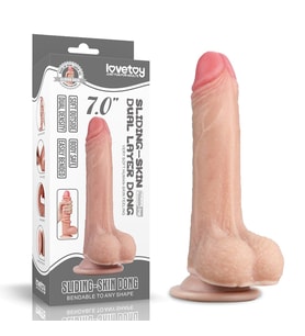 Love Toy Hareketli Dış Yüzey Özel Seri Ultra Yumuşak 17 Cm Realistik Penis