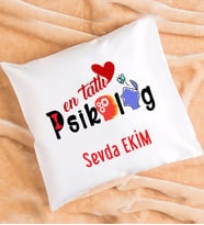 Mesajlı Psikolog Tasarımlı Kişiye Özel Psikolog Yastık