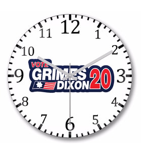 Grimes Dixon 2020 Duvar Saati Bombeli Gercek Cam
