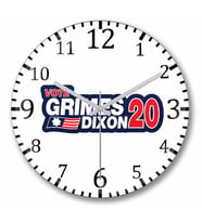 Grimes Dixon 2020 Duvar Saati Bombeli Gercek Cam