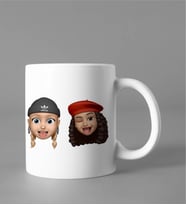 Emoji Kız Arkadaş Stiker Kupası