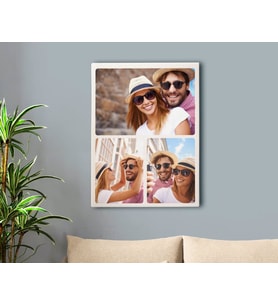 BK Gift Kişiye Özel 3 Fotoğraflı Kolaj Kanvas Tablo 50x70cm-1