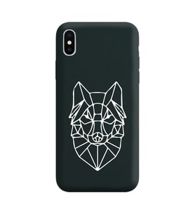 Iphone X Çizgi Tasarımlı Siyah Lansman Telefon Kılıfı