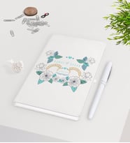 BK Gift Kişiye Özel Sevgililer Günü Beyaz Defter Kalem Seti-123