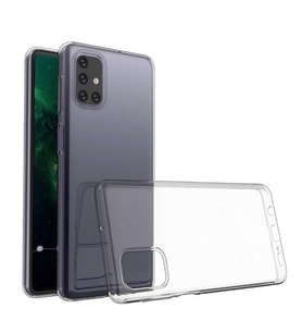 Galaxy M51 Kılıf Zore Şeffaf İnce ve Esnek Süper Silikon Kılıf (Renksiz)