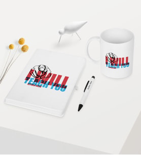 BK Gift Kişiye Özel İngilizce Öğretmeni Temalı Beyaz Defter Kalem Kupa Seti - 2