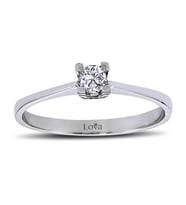 Lova E Renk 0,14 Karat Pırlanta Tektaş Yüzük - 1020016