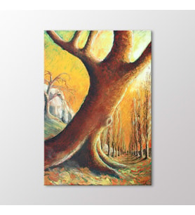 Arty Tablo Sarı Hüzün Tablo (Karışık)