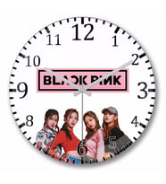 Blackpink  Duvar   Saati   Bombeli    Gercek Cam