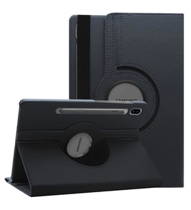 Microsonic Samsung Galaxy Tab S7 T870 Kılıf 360 Rotating Stand Deri Siyah