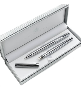 Steelpen Kalem Seti Krom Roller ve Tükenmez