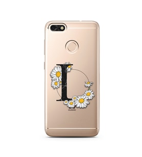 Papatya Harf Tasarım Süper Şeffaf Silikon Telefon Kılıfı Huawei P9 Lite (2017) M